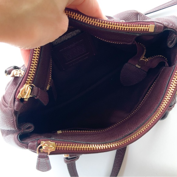 Coach Brown Leather Satchel with Gold Hardware 57132E - Picture 6 of 10